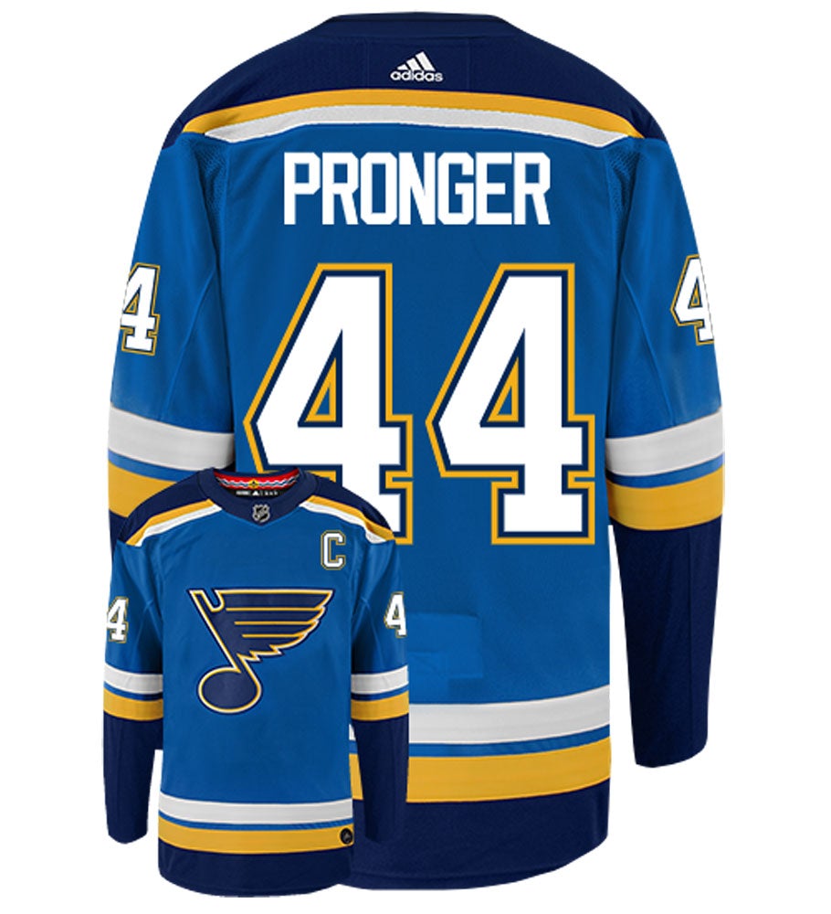 Chris Pronger St. Louis Blues Adidas Authentic Home NHL Vintage Hockey Jersey