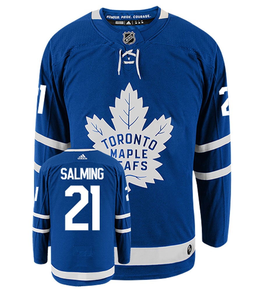 Vintage Toronto Maple Leafs 21 Borje Salming Durene Jersey 