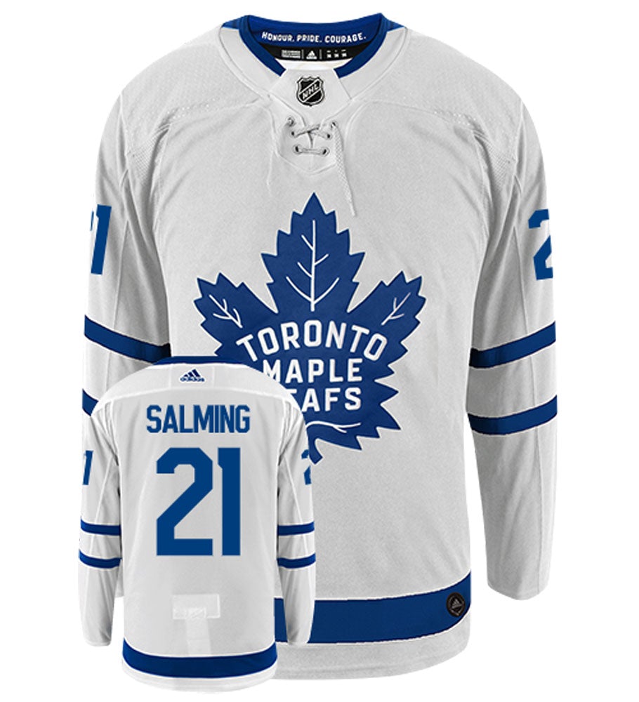 Borje Salming Toronto Maple Leafs Adidas Authentic Away NHL Vintage Hockey Jersey