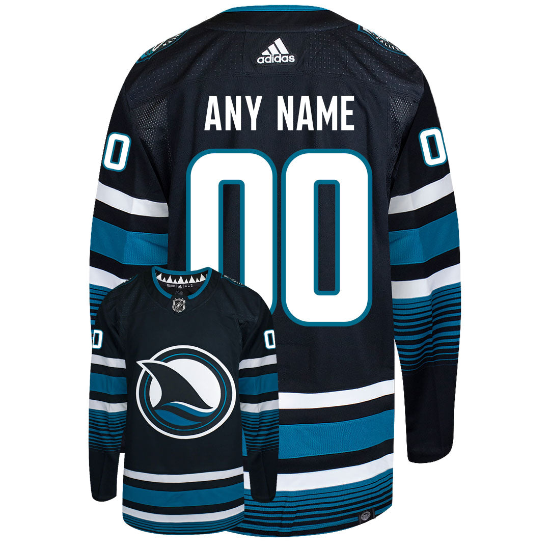 Customizable San Jose Sharks 2024 Adidas PG Authentic Alternate "FINN" Jersey