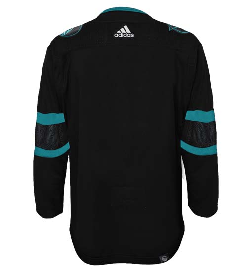 San Jose Sharks Adidas Primegreen Authentic Third Alternate NHL Hockey Jersey - Back View