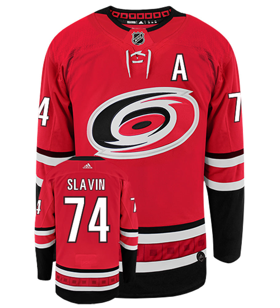 Jaccob Slavin Carolina Hurricanes Adidas Authentic Home NHL Hockey Jersey
