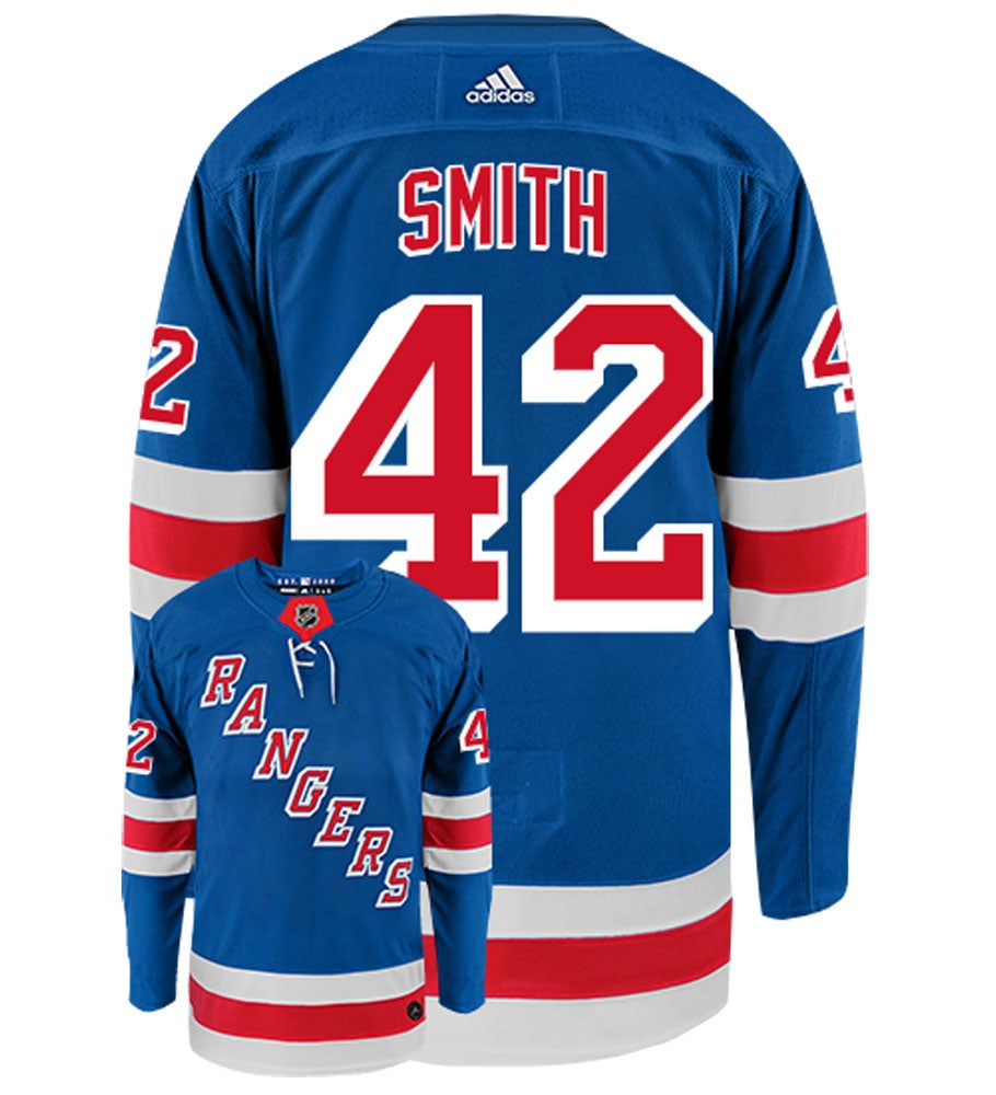 Brendan Smith New York Rangers Adidas Authentic Home NHL Hockey Jersey