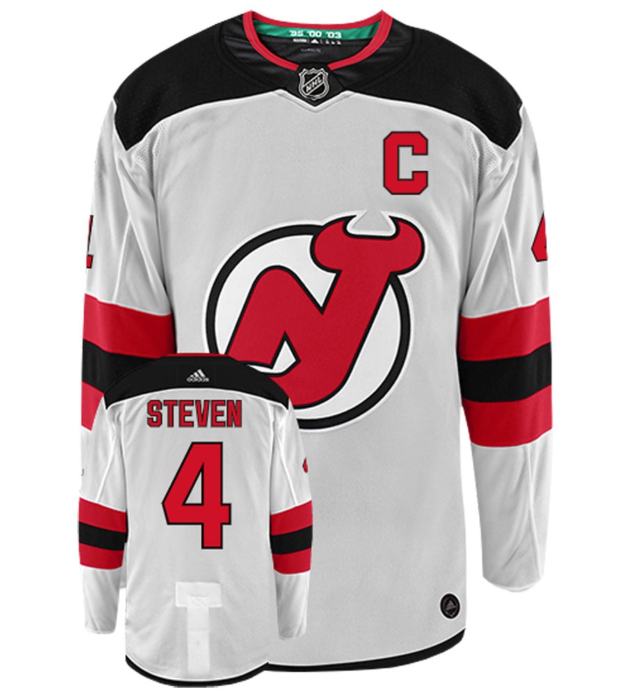 Scott Stevens New Jersey Devils Adidas Authentic Away NHL Vintage Hockey Jersey