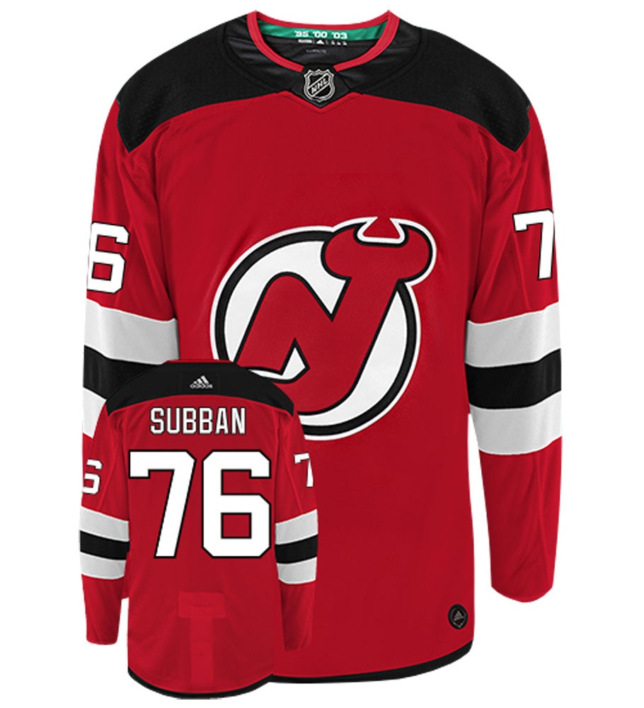 PK Subban New Jersey Devils Adidas Authentic Home NHL Hockey Jersey