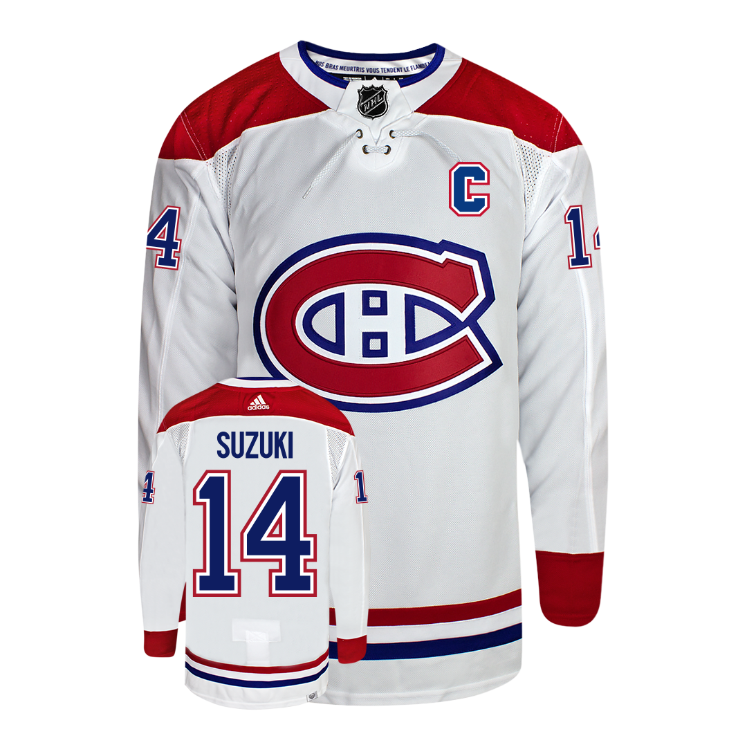 Nick Suzuki Montreal Canadiens Adidas Primegreen Authentic NHL Hockey Jersey