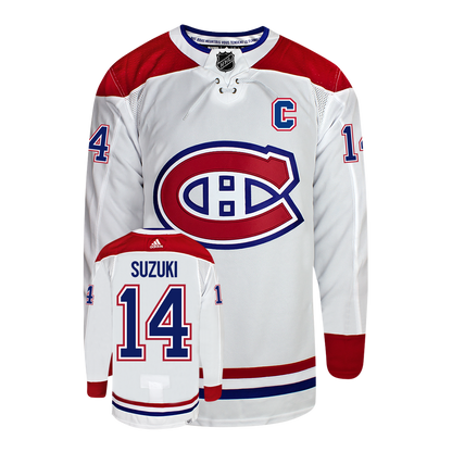 Nick Suzuki Montreal Canadiens Adidas Primegreen Authentic NHL Hockey Jersey