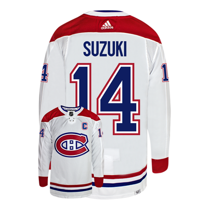 Nick Suzuki Montreal Canadiens Adidas Primegreen Authentic NHL Hockey Jersey