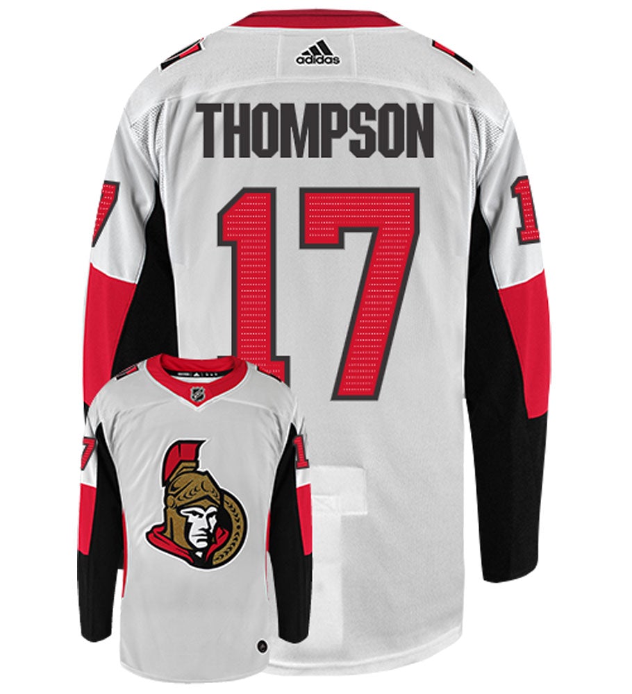 Nate Thompson Ottawa Senators Adidas Authentic Away NHL Hockey Jersey