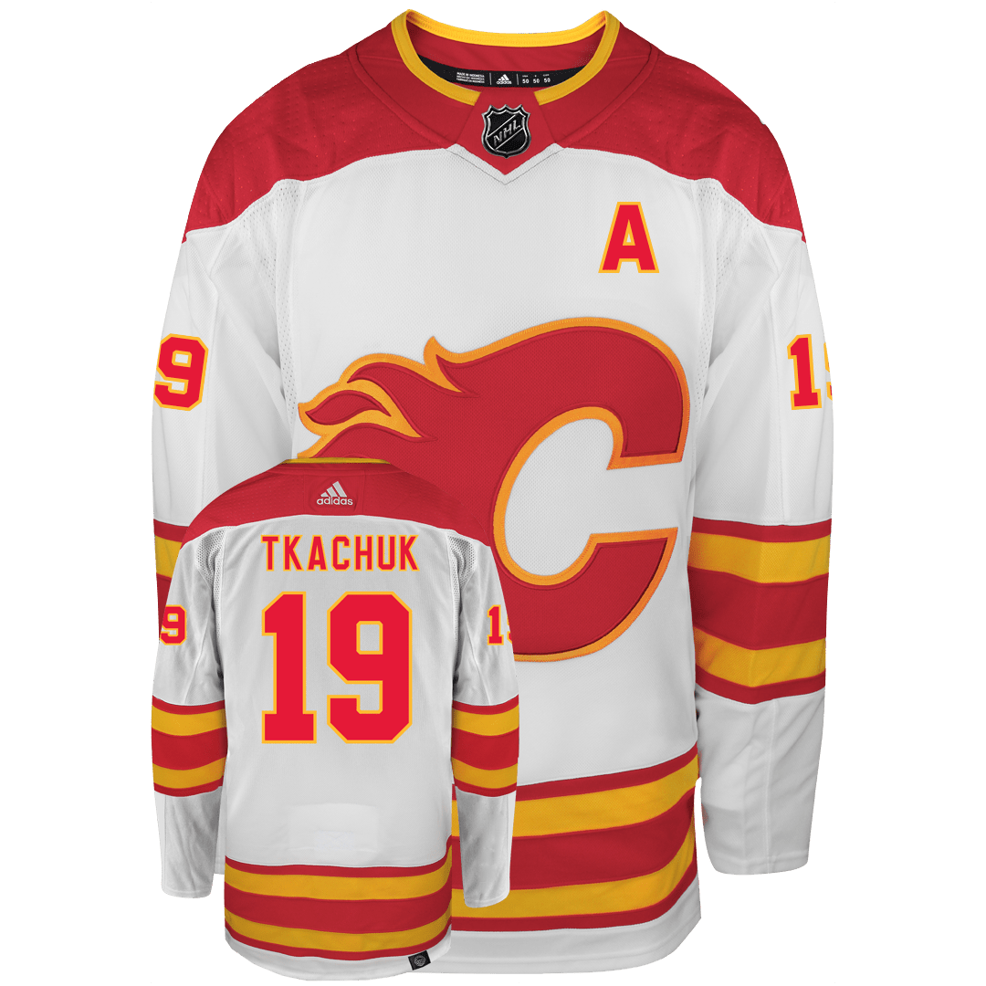 Matthew Tkachuk Calgary Flames Adidas Primegreen Authentic NHL Hockey Jersey