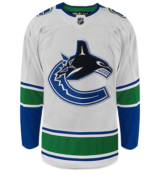 Vancouver Canucks Adidas Primegreen Authentic Away NHL Hockey Jersey - Front View