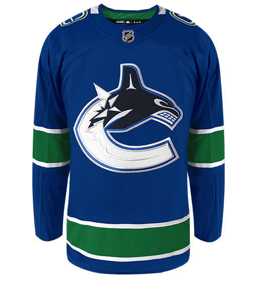 Vancouver Canucks Adidas Primegreen Authentic Home NHL Hockey Jersey - Front View