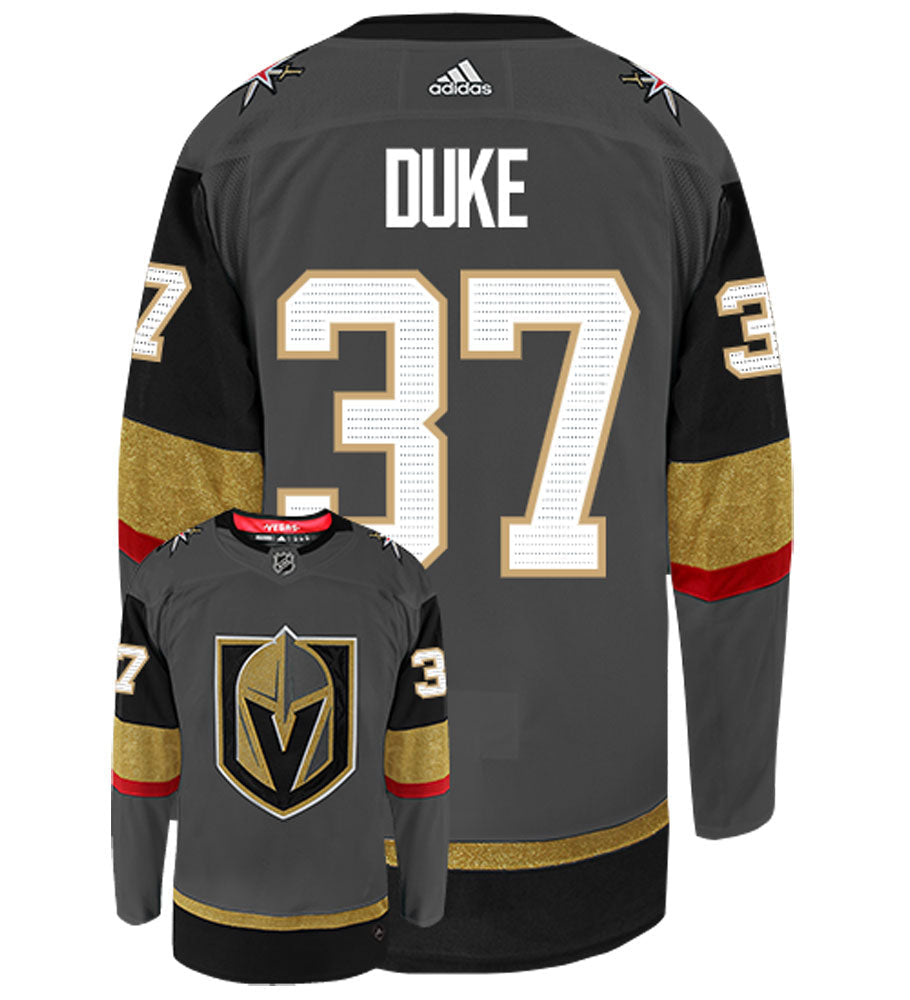 Reid Duke Vegas Golden Knights Adidas Authentic Home NHL Jersey