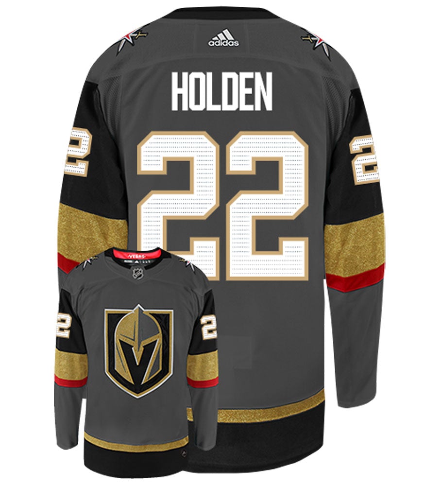 Nick Holden Vegas Golden Knights Adidas Authentic Home NHL Jersey