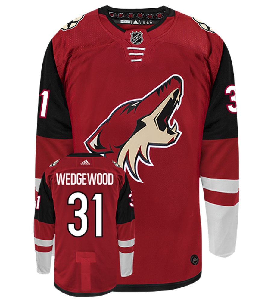 Scott Wedgewood Arizona Coyotes Adidas Authentic Home NHL Hockey Jersey